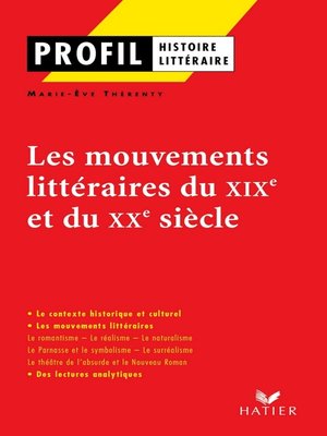 cover image of Profil--Les mouvements littéraires du XIXe au XXe siècle